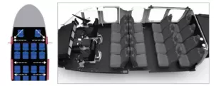 Bell 525 - interior layout and specifications