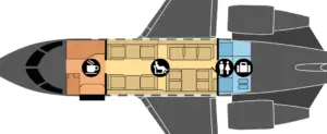 Challenger 604, RA-67216 — ichki makon dizayni va texnik xususiyatlari