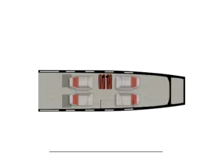 Daher TBM 960 — ішкі орналасуы және сипаттамалары