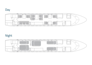 Global 5000, 9H-ONE — interior layout and specifications