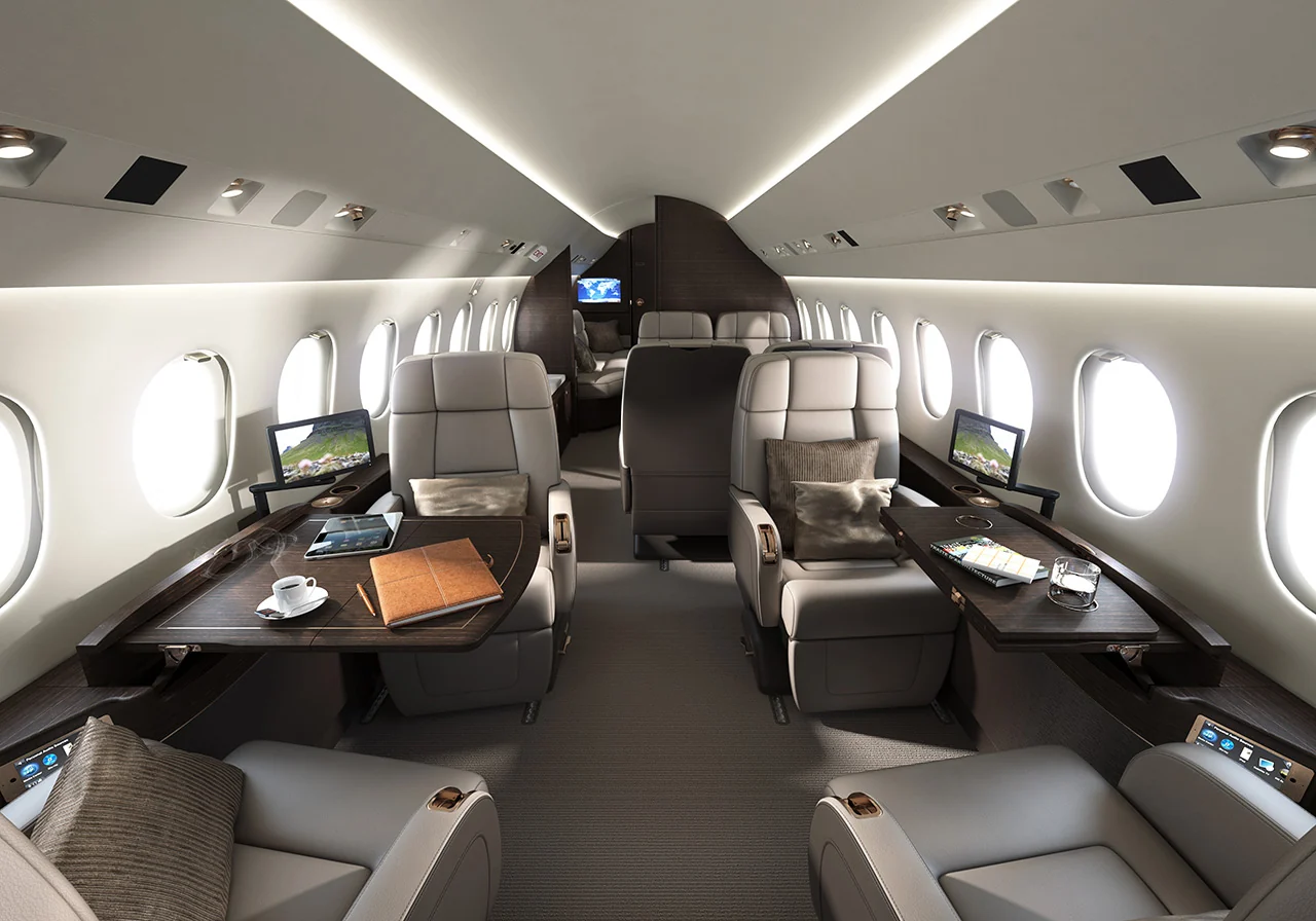 Falcon 900LX — салон