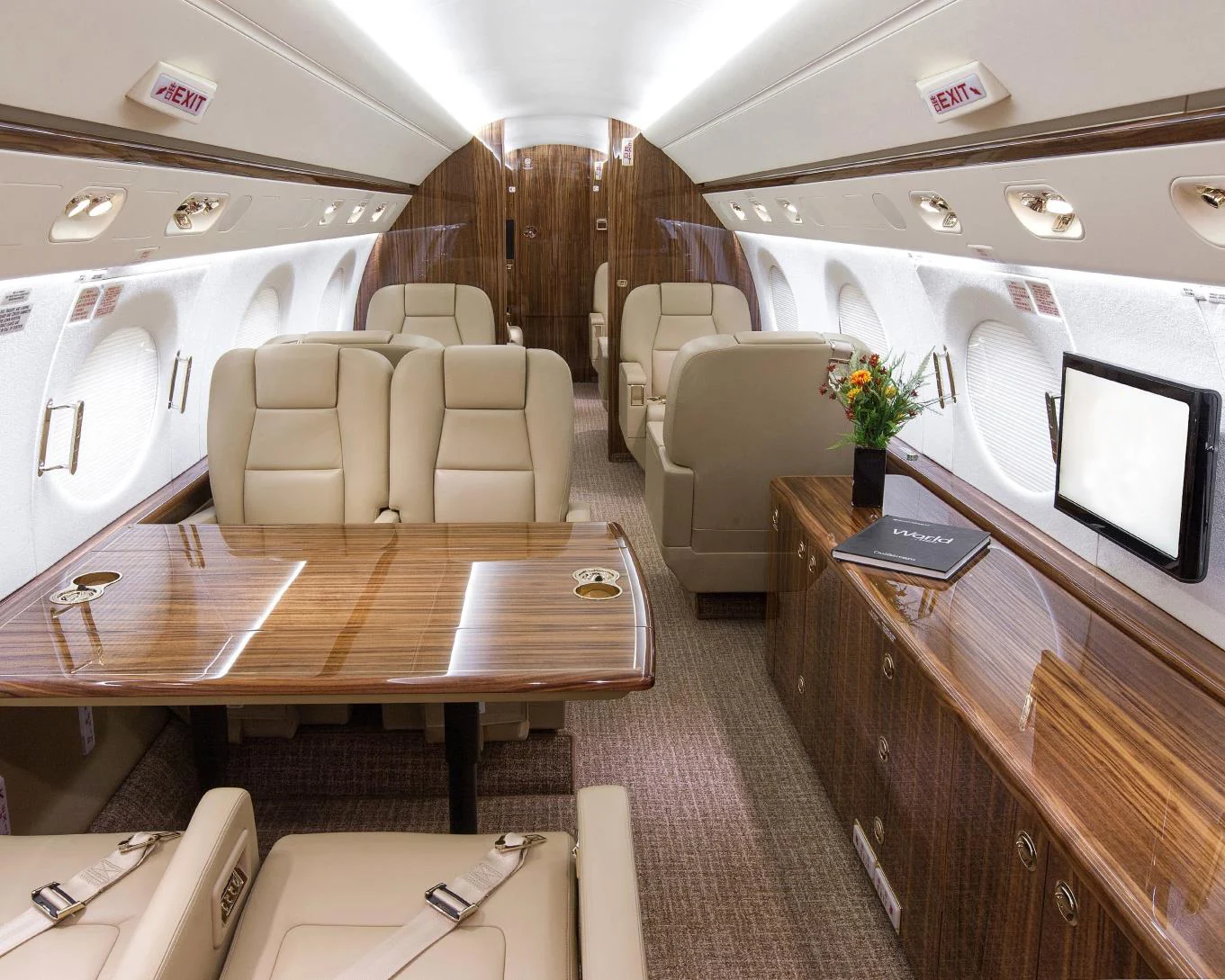 Gulfstream G450 — салон