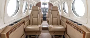 Beechcraft King Air B200 – interior