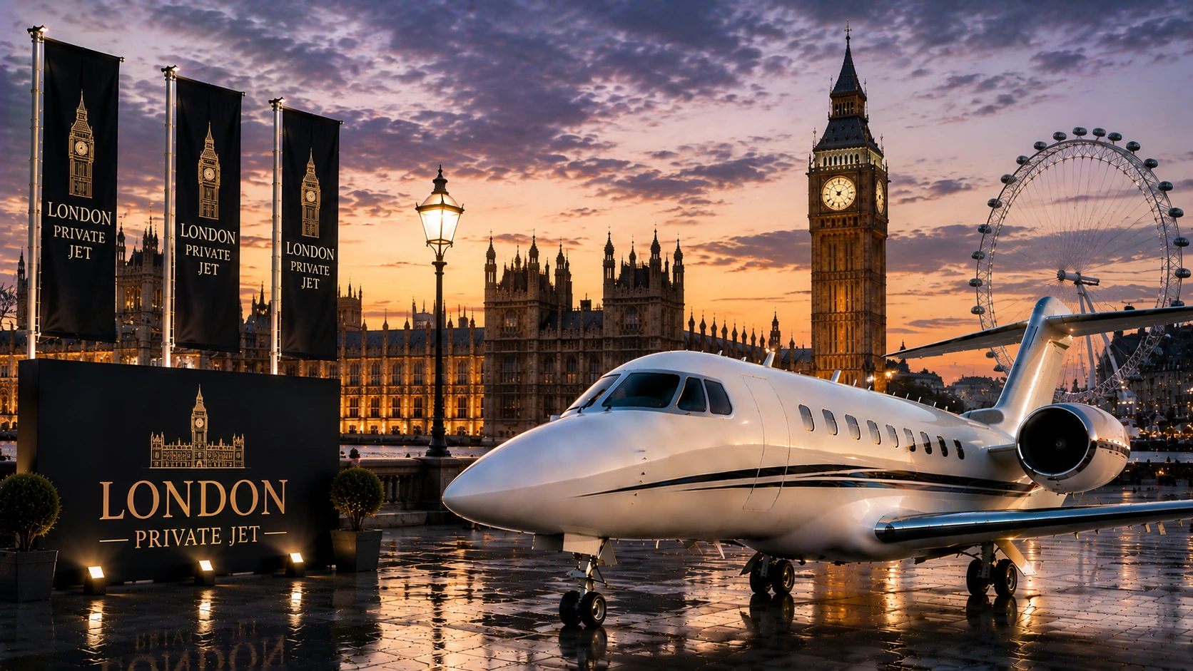 Londres en jet privado: Seis aeropuertos y cómo elegir el mejor.