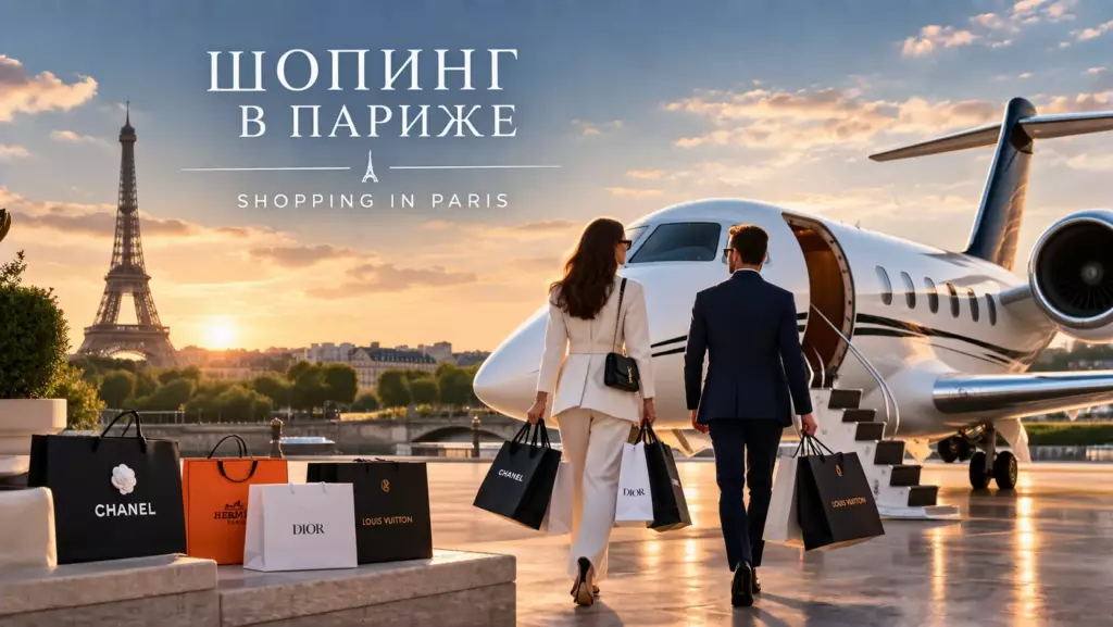 Шопинг в Париже на частном самолёте: кварталы, календарь, багаж