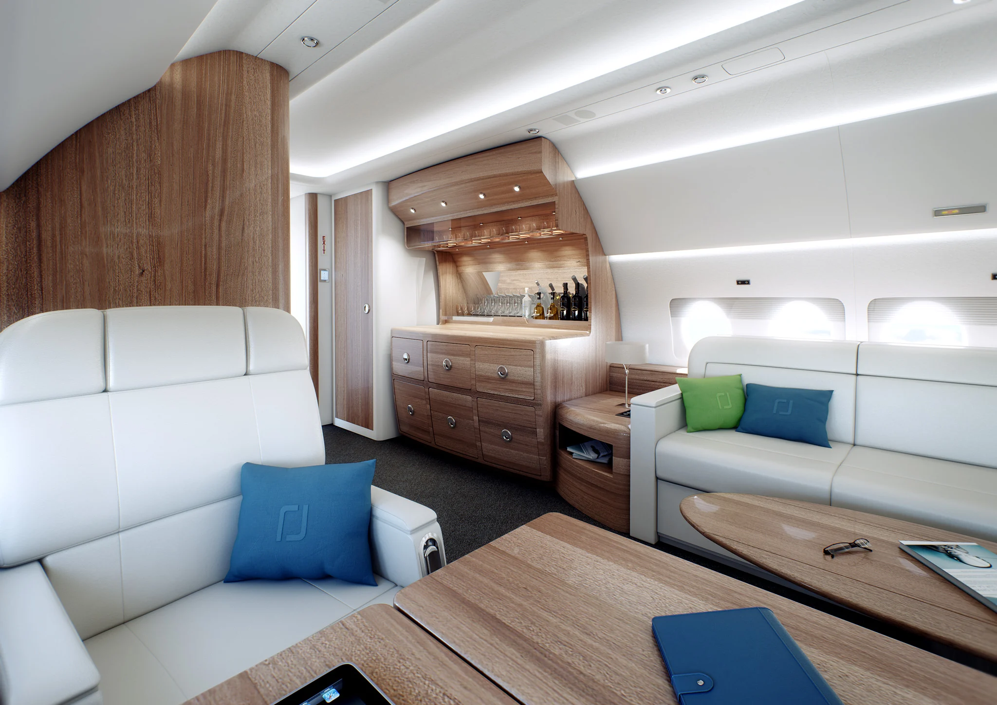SSJ-100 VIP — салон