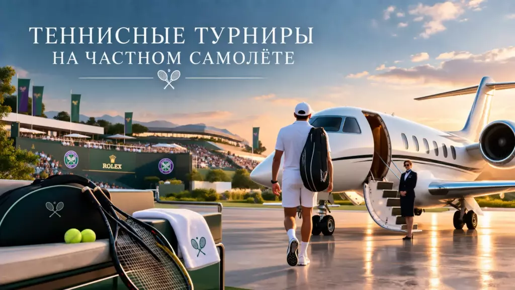 Теннисные турниры на частном самолёте: четыре турнира Большого шлема